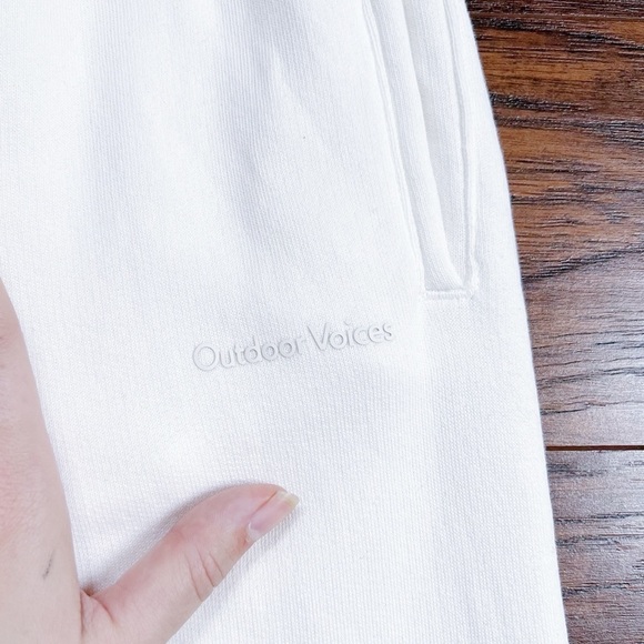 Outdoor Voices • Nimbus Sweatpant jogger pants Vanilla organic cotton terry knit - Picture 6 of 14